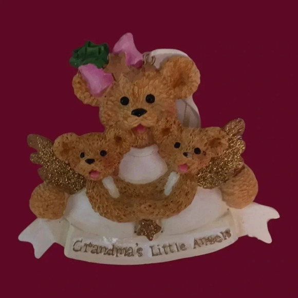 Hallmark & kurt Adler set of 2 christmas ornaments grandma & grandaughter - Picture 9 of 10